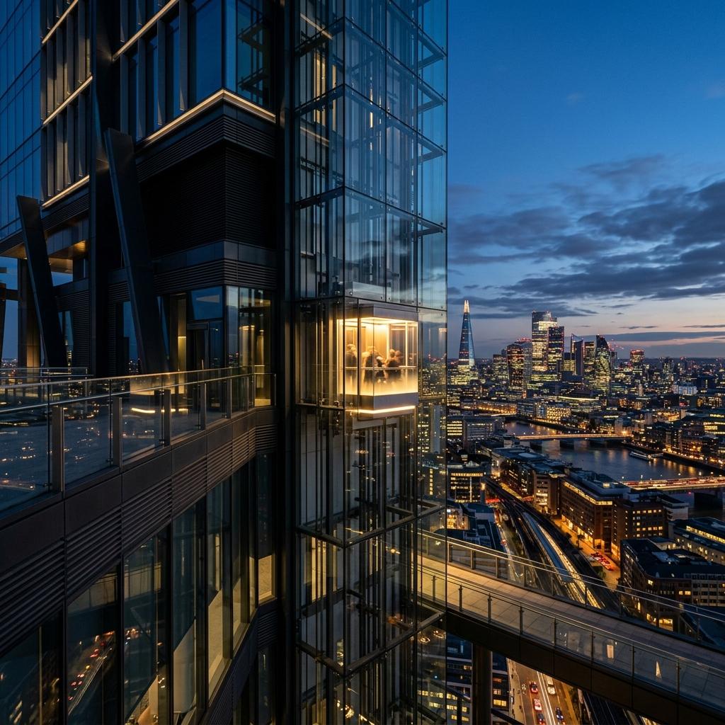 Dymaxa Smart Elevator Architectural Glass Tower